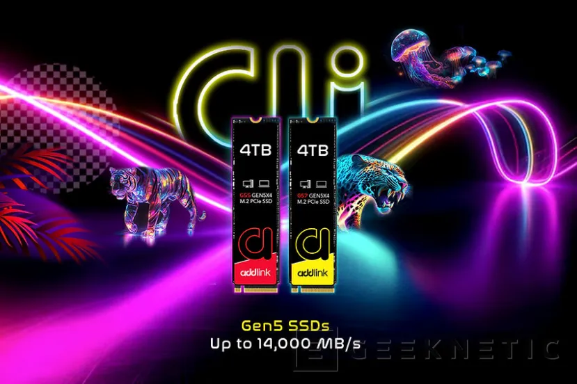 Geeknetic AddLink affichera ses nouveaux disques SSD PCIe 5.0 à 14,00 Mo / s de la lecture et de l'écriture 2 à Computax 2025