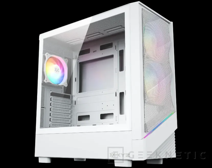 Geeknetic Le fabricant XYZ présente cet ordinateur 2025 sa nouvelle ligne de boîtes, modèles panoramiques avec écran LCD en noir et blanc 6