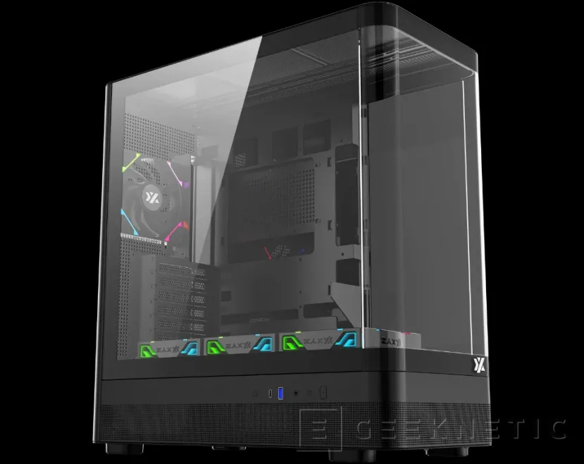 Geeknetic Le fabricant XYZ présente cet ordinateur 2025 sa nouvelle ligne de boîtes, modèles panoramiques avec écran LCD en noir et blanc 4