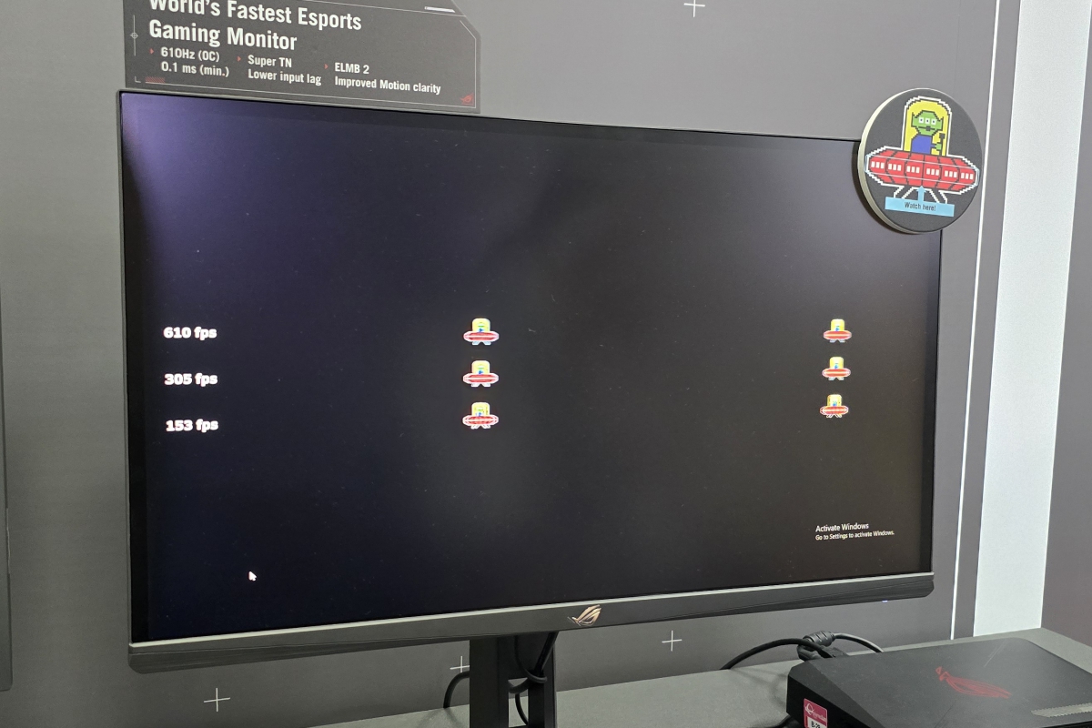 Le moniteur le plus rapide au monde est l'Asus Rog Stix Ace X G248QSG avec un impressionnant 610 Hz