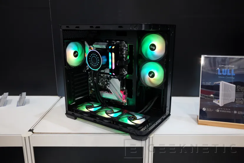 Geeknetic Le nouveau boîtier Cryorig Lull incorpore un RL AIO silencieux en utilisant le côté droit comme radiateur passif 3
