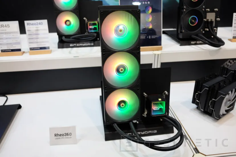 Geeknetic Cryorig présente son RL AIO, le cryo360 avec écran LCD dans la tête et le RHEO360 avec un prix très compétitif 3