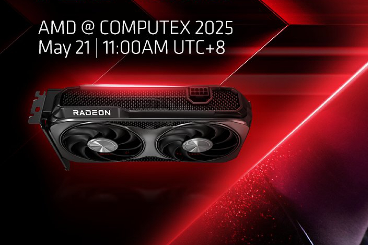 AMD montre un rendu Radeon RX 9060 XT, une conception à double ventilateur et un connecteur de courants à 8 pin