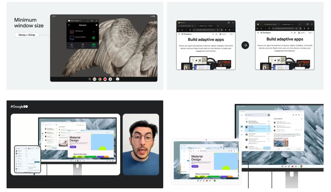 Mode de bureau Android 16