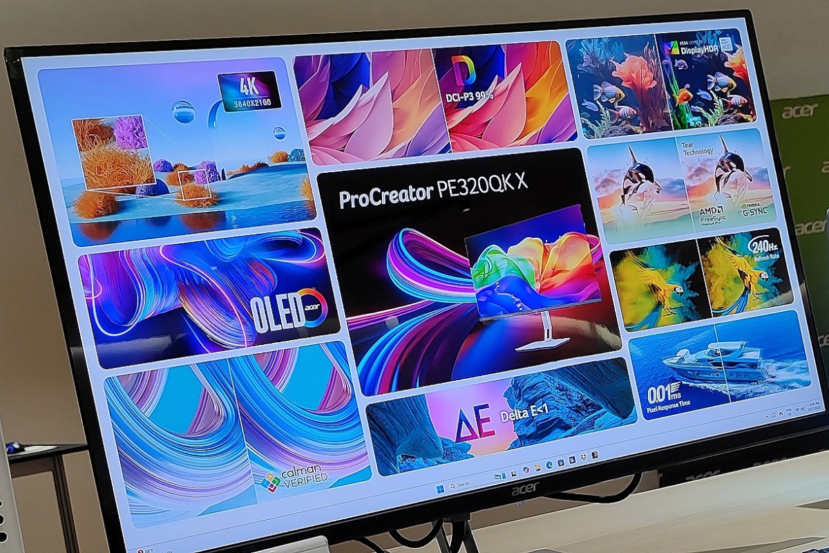 L'Acer Procreator PE320QK X est positionné comme le fer de lance dans les moniteurs Acer QD-OSE pour les créateurs.