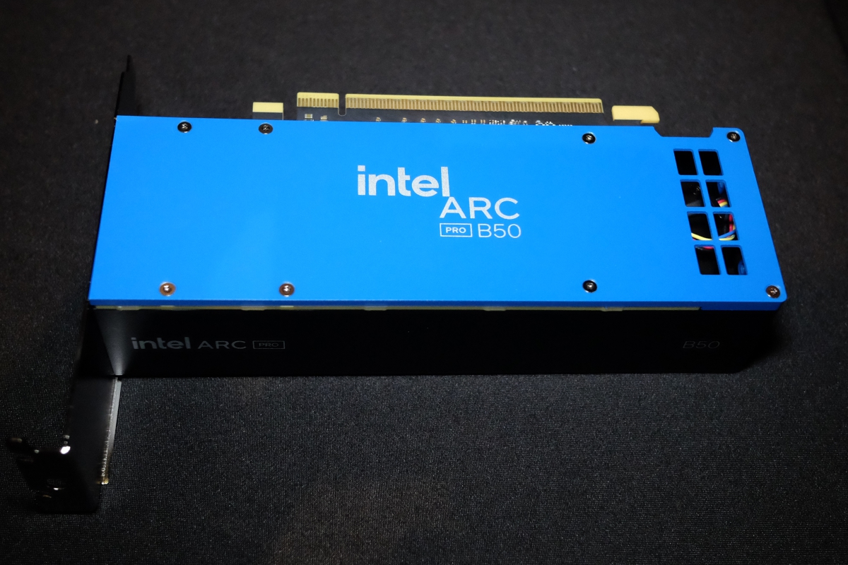 La série Intel Arc Pro B arrive, jusqu'à 24 Go de VRM, PCIe 5.0 et possibilité d'installer jusqu'à 8 GPU