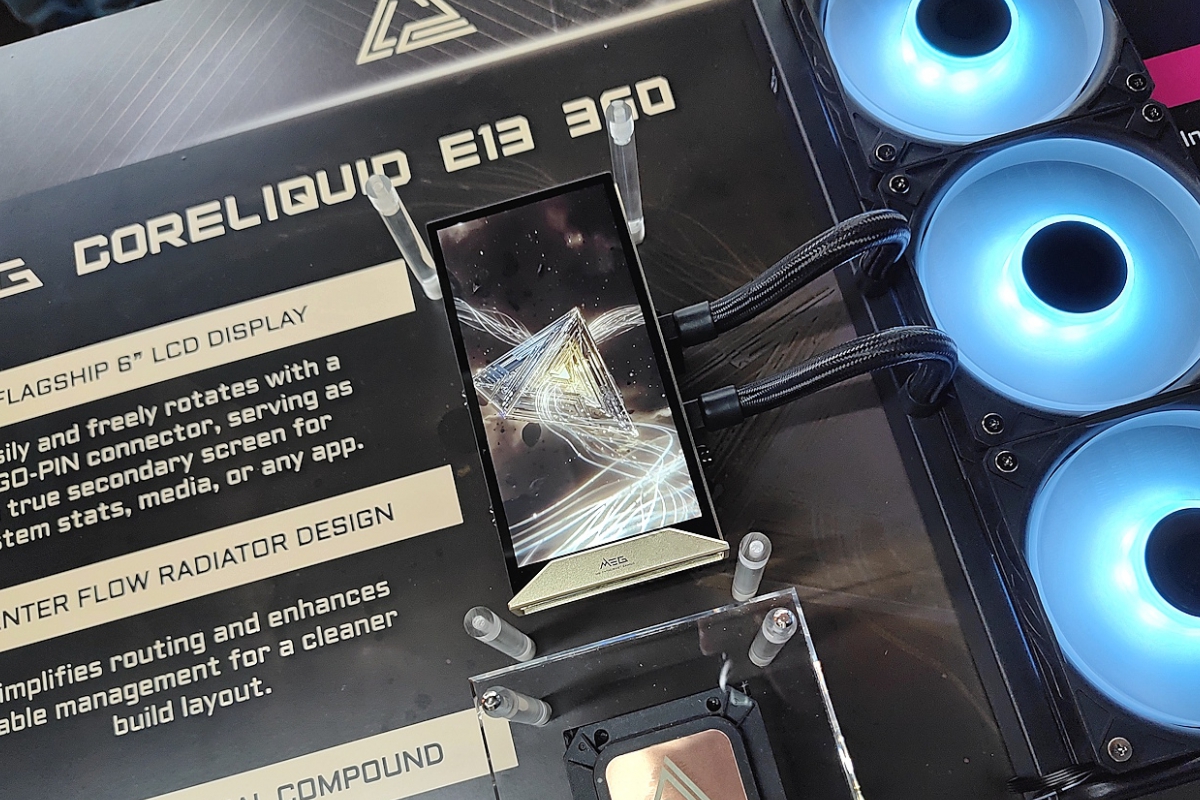 MSI lance deux nouveaux systèmes de refroidissement AIO avec Screen, le MSI MEG Coreliquid E13 360 et le MSI Mag Coreliquid P13 360