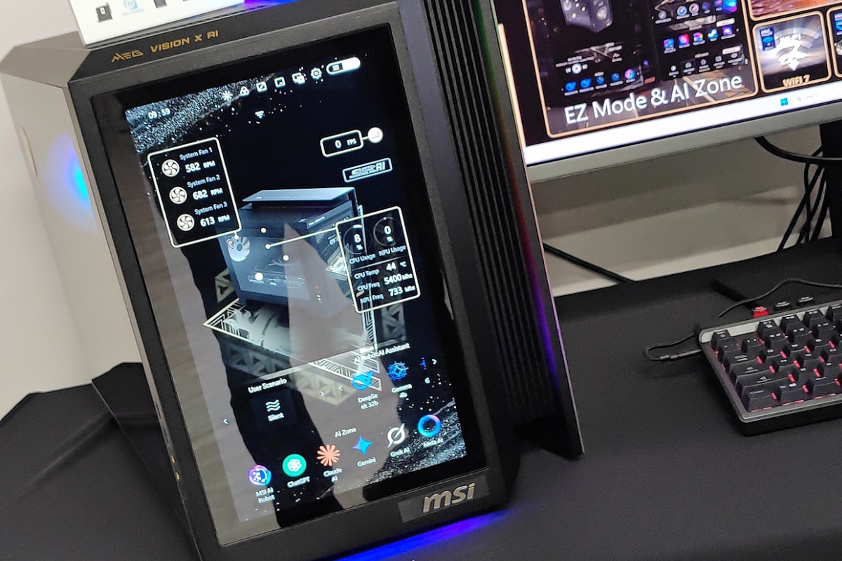 MSI présente la deuxième génération de la MEG Vision X IA, maintenant avec des graphiques RTX 50.