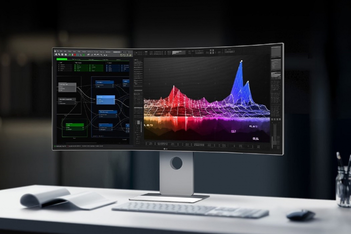Le moniteur LG Ultrafine 40WT95UF a une résolution de 5k2k et offre une connectivité Thunderbolt 5