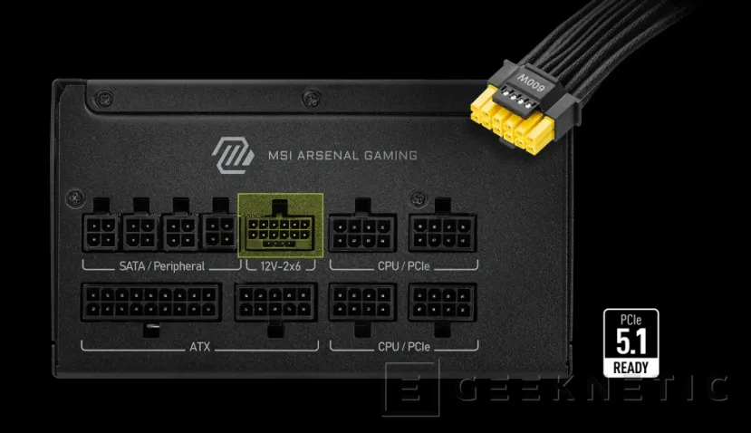 Geeknetic New Msi Mag A1000gls PCIe avec 1 000 W et l'efficacité d'or 2
