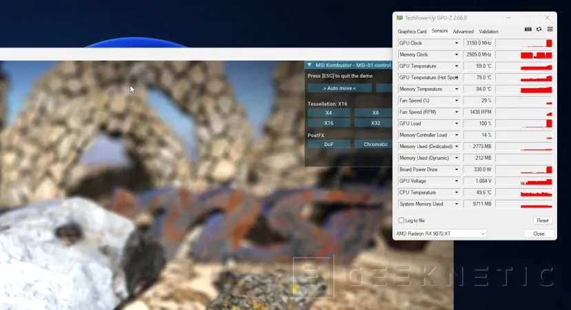 Geeknetic joue le scandale en combinant un RX 9070 XT et un moniteur OLED de Gigabyte 12