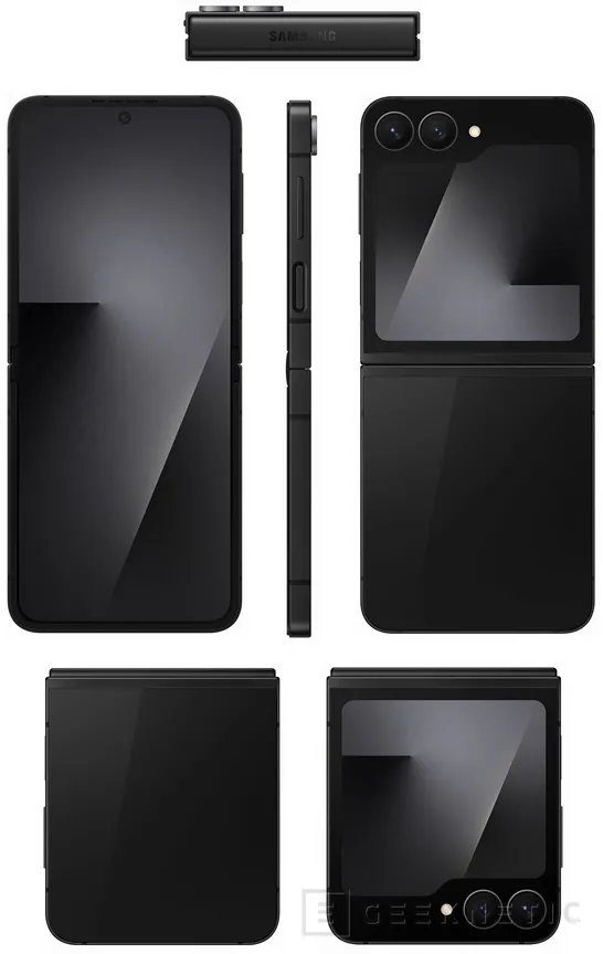 Geeknetic est vu le Samsung Galaxy Z Flip 7 avec un design plus fin et Z Flip 7 Fe qui nous rappelle le actuel Z Flip 6 5