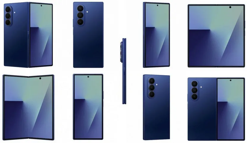 Les images filtrées geeknétiques montrent en détail le nouveau Samsung Galaxy Z Fold 7 3