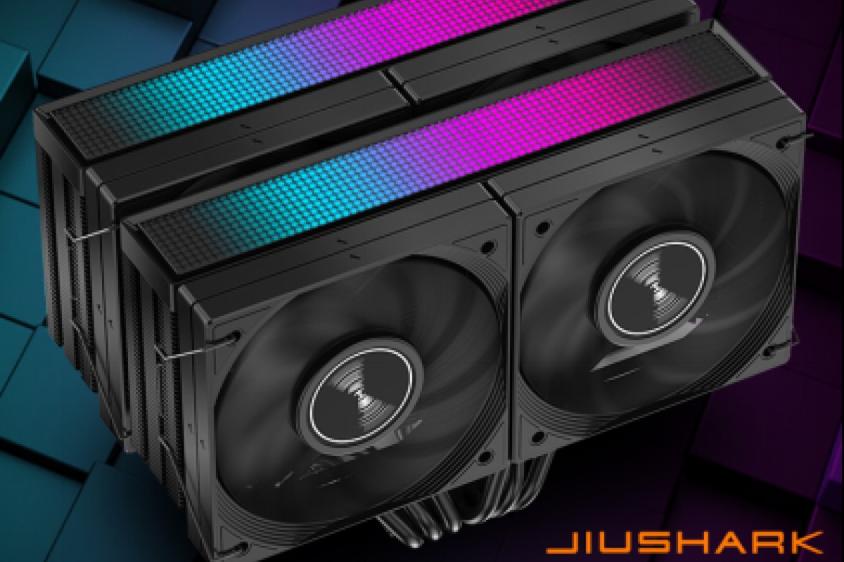 Jiushark présente le diamant JF15K, un dissipateur pour jusqu'à 280W avec un format à double tour et 4 fans