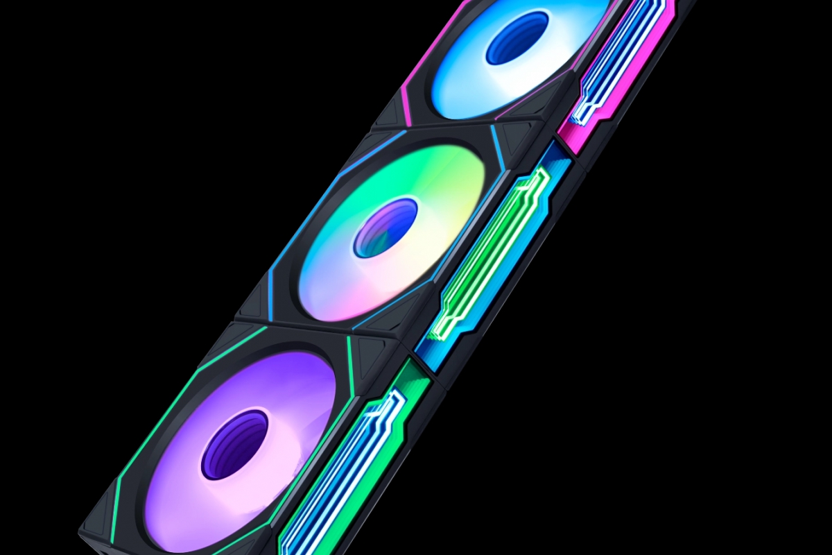 Les ventilateurs sans fil Lian Lian Li Uni Fan Sl-infinité peuvent modifier leur vitesse de rotation sans spin sans câbles