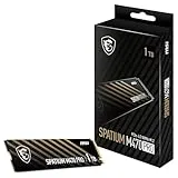 MSI Spatium M470 Pro PCIe 4.0 NVME M.2 1TB - Unité interne Solid State PCIe 4.0 NVME M.2, 5000 Mb / s de lecture et 4400 Mo