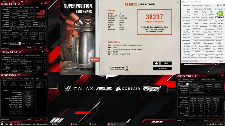 Geeknetic parvient à augmenter à 3 650 MHz la vitesse d'horloge d'un NVIDIA RTX 5090 D dépassant 3 enregistrements 3