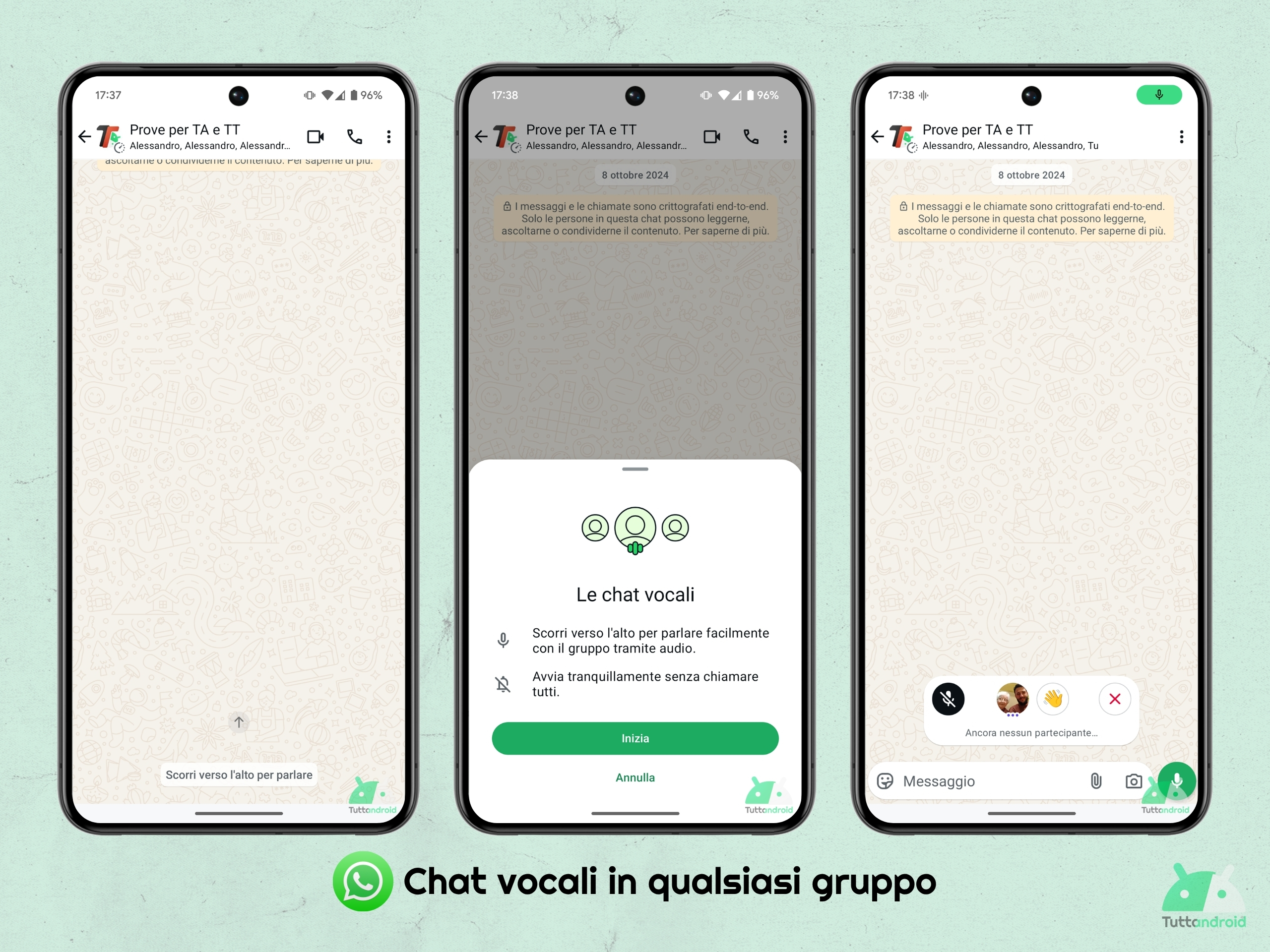 WhatsApp - Chats vocaux dans n'importe quel groupe