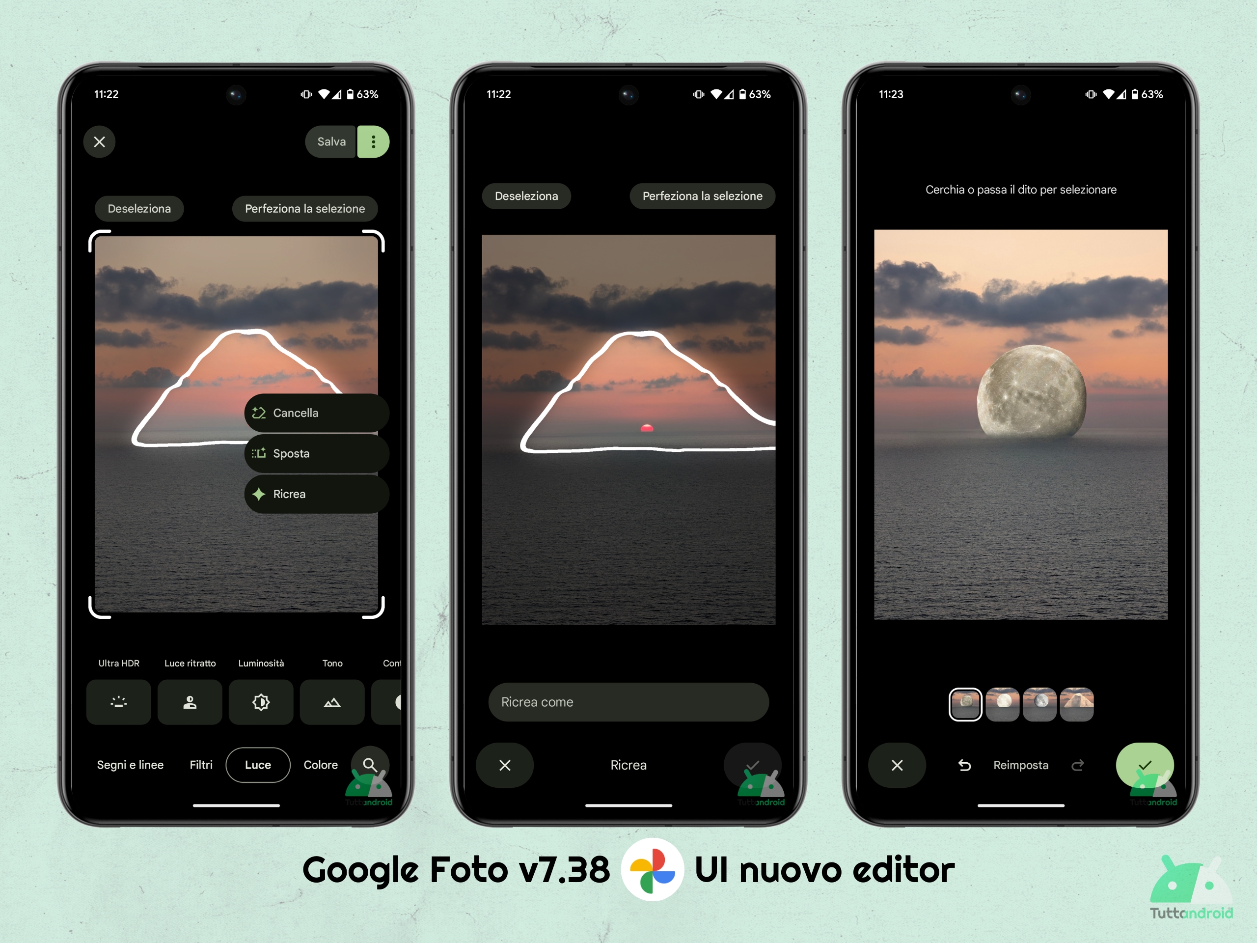 Google Photo v7.38 - Nouvel éditeur d'interface utilisateur