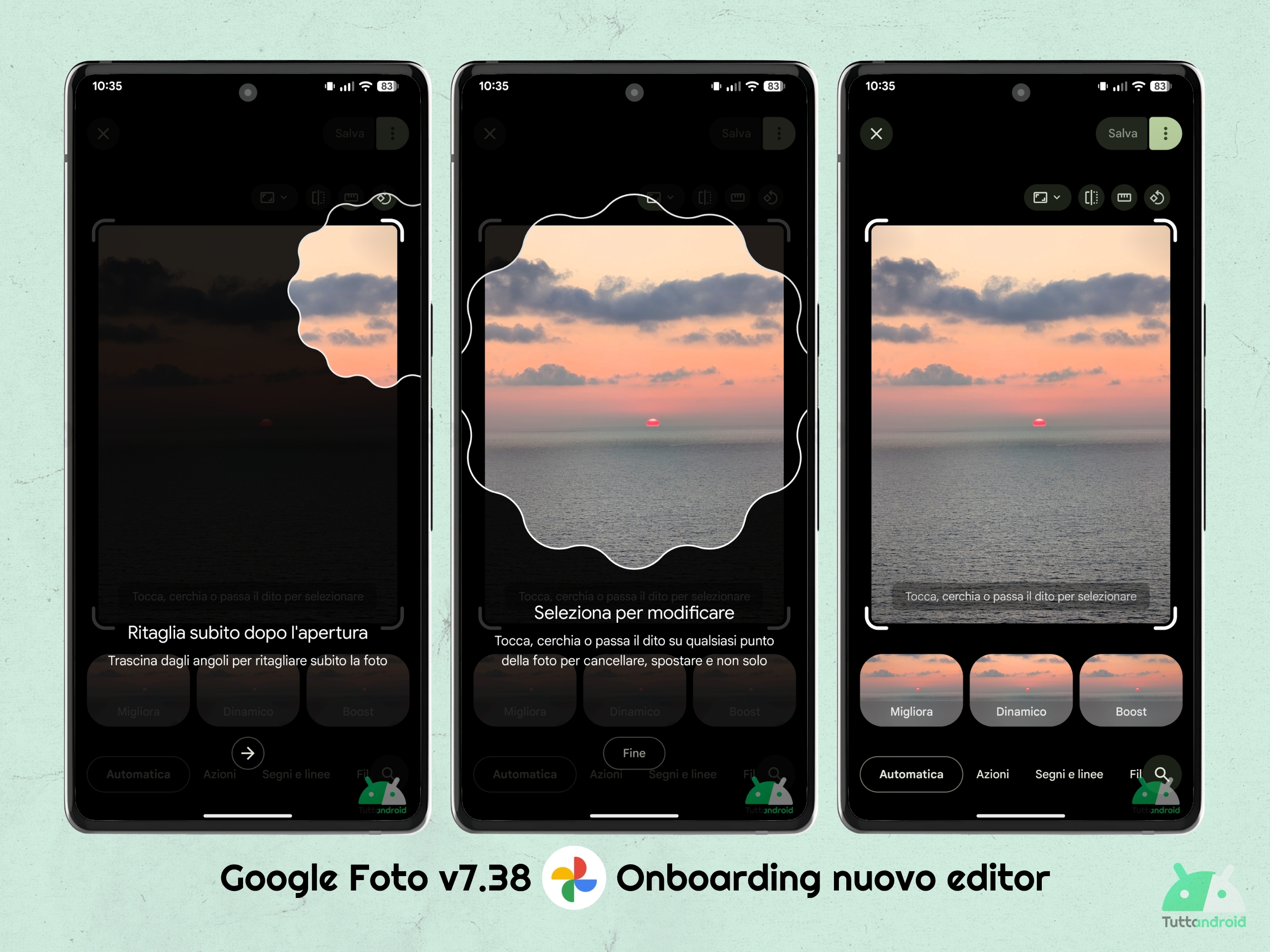 Google Photo V7.38 - Nouveau éditeur - INBORDING