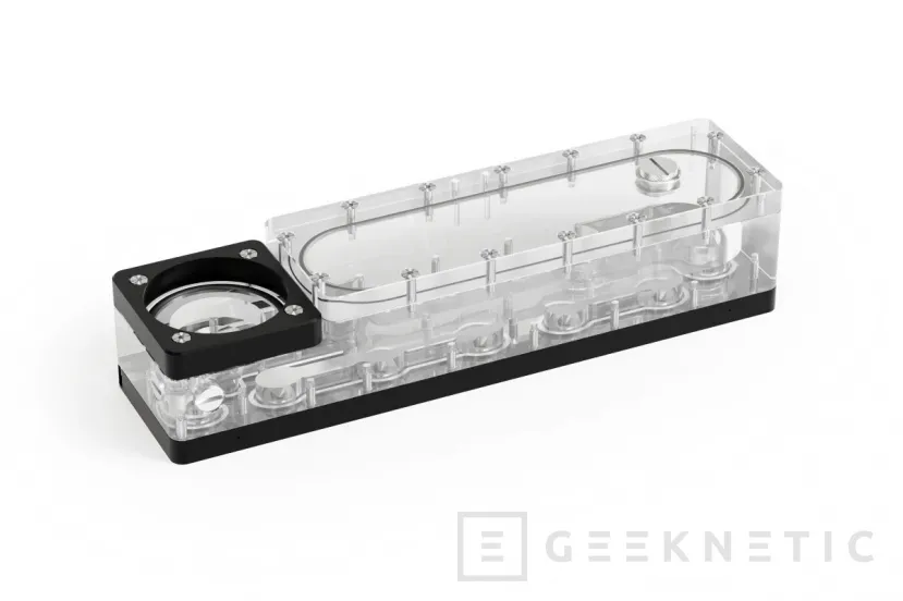 Geeknetic Alphacool lance sa plaque Apex pour la fractale nord xl: conception personnalisée, laiton chromé et argument 2 intégré 2