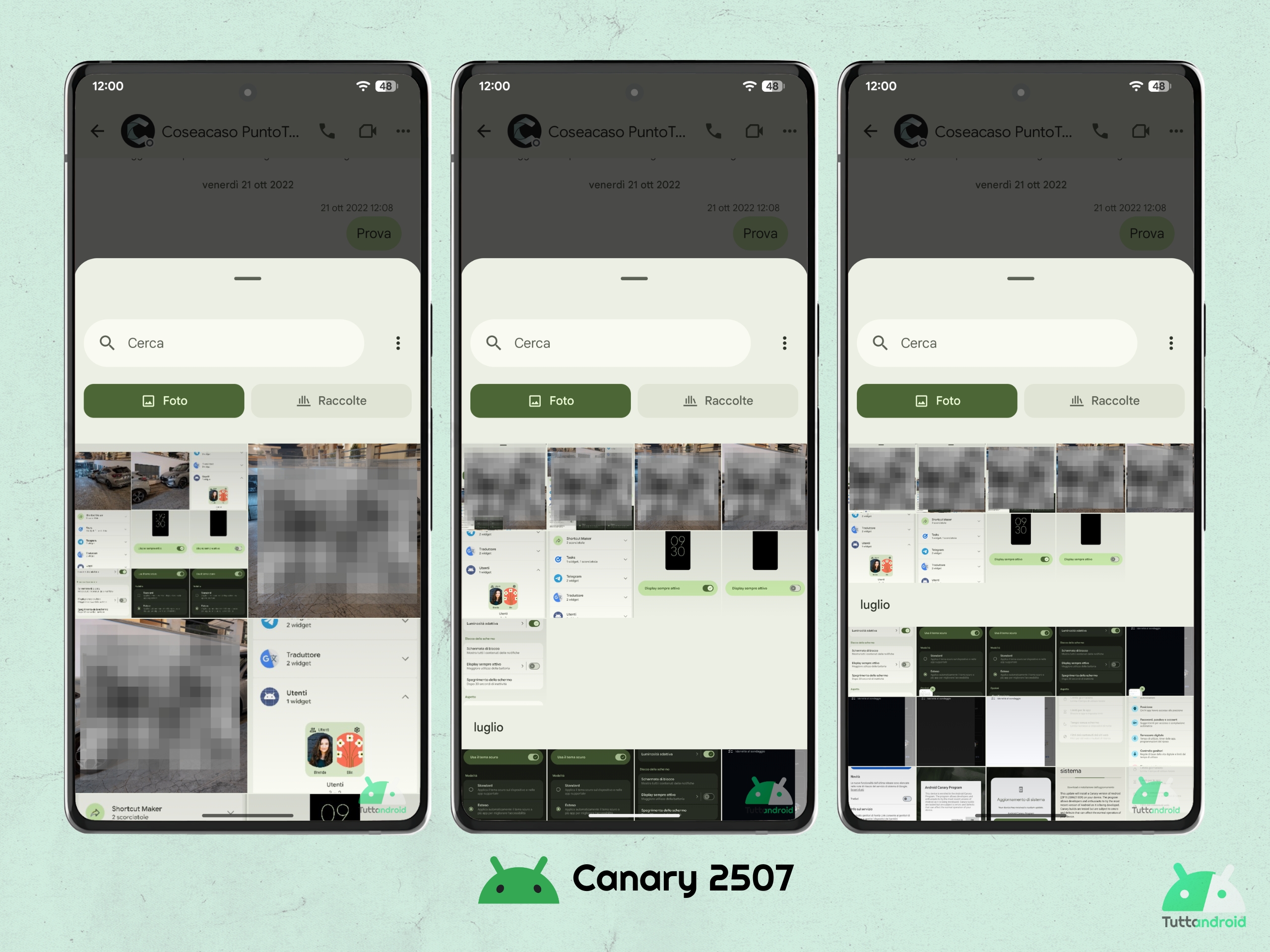 Android Canary 202507 - Selecteur moyen du système - News