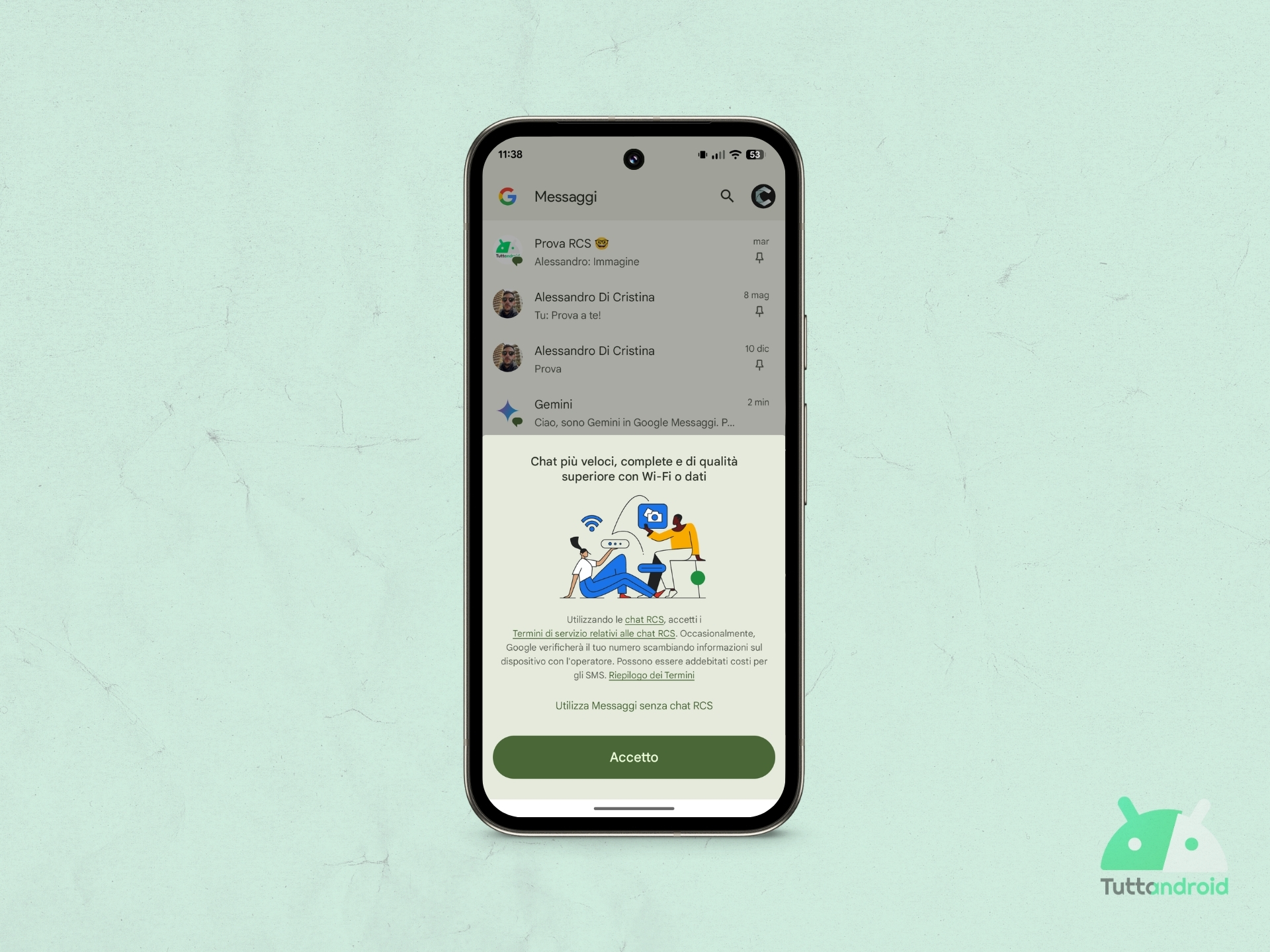 Google Messaggi - chat RCS