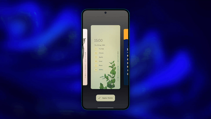 Niagara Launcher - Uping Update (juillet 2025) - Appliquer un thème