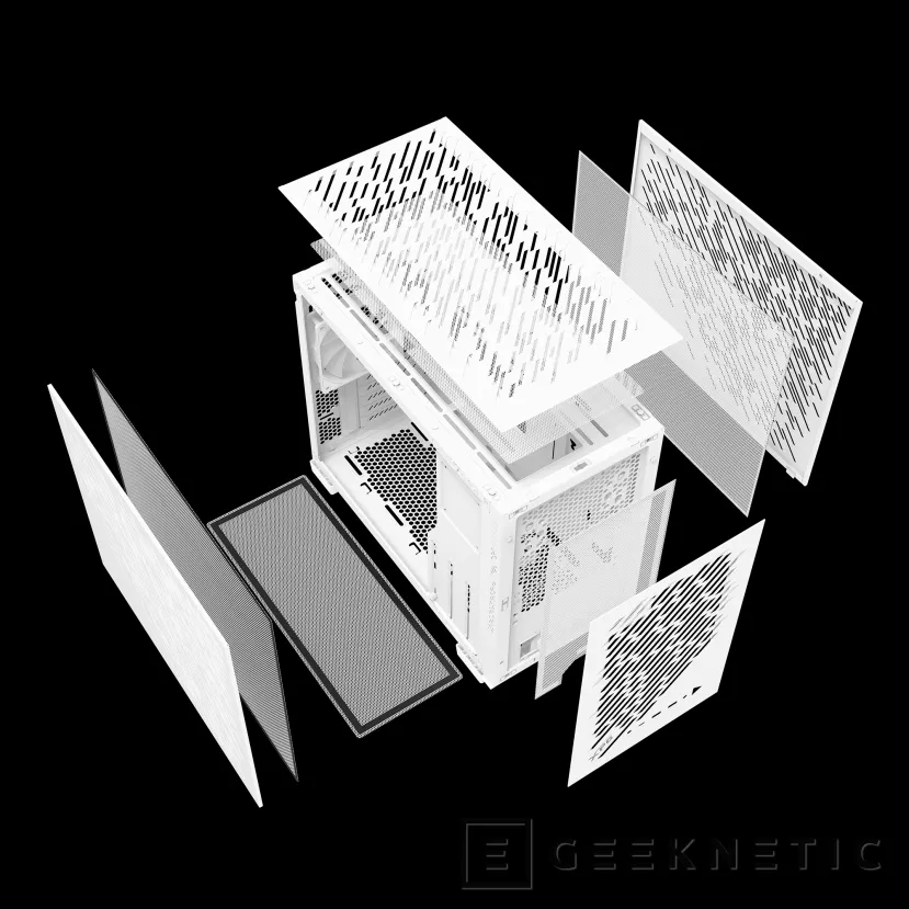 Geeknetic Nouvelles boîtes XPG Nano Valeur Compatible avec les modèles NVIDIA SFF et Air and Mesh disponibles en noir et blanc 3