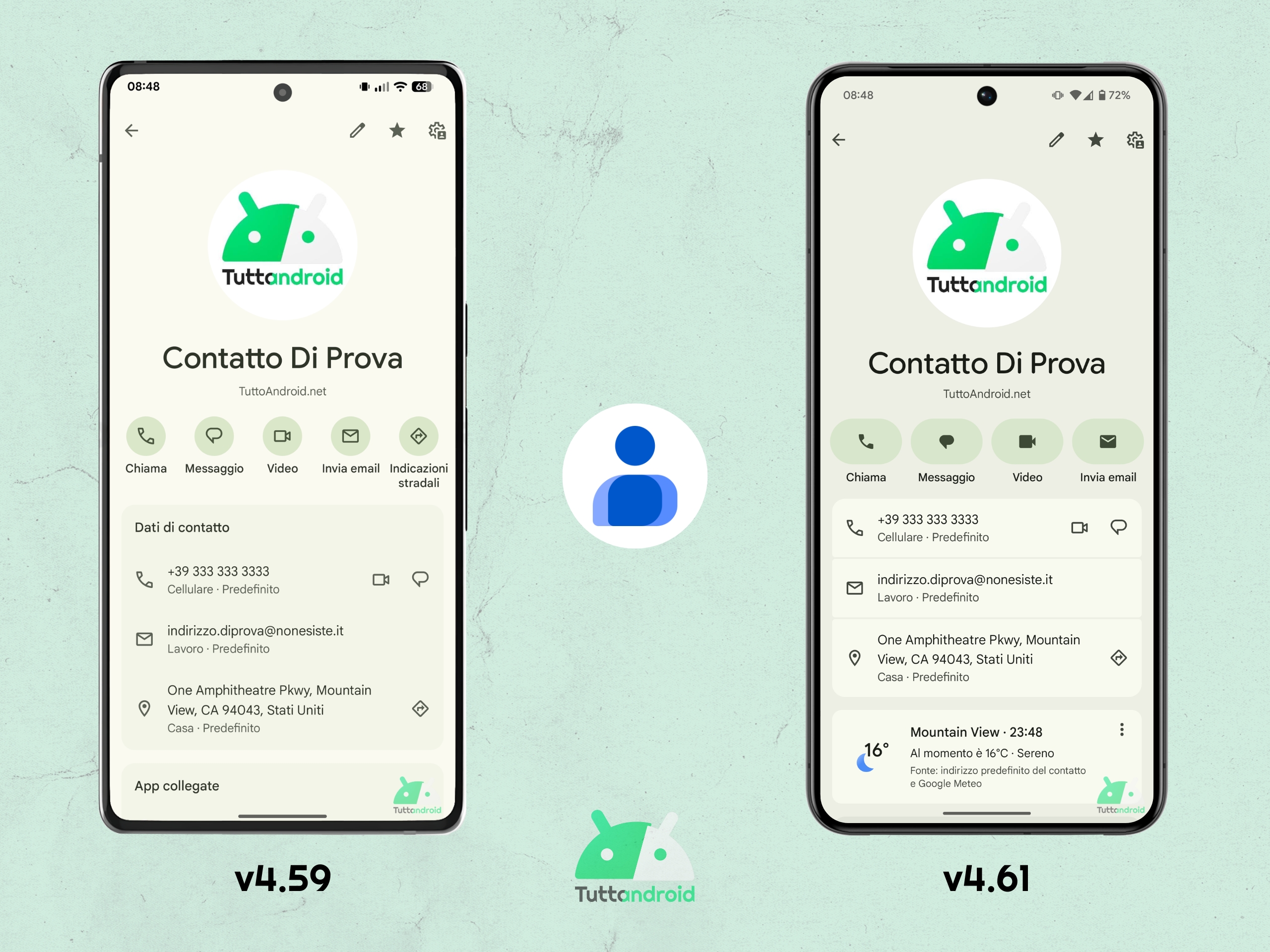 Google Contacts V4.61 - Material 3 Expressive - 04 Contact Carte