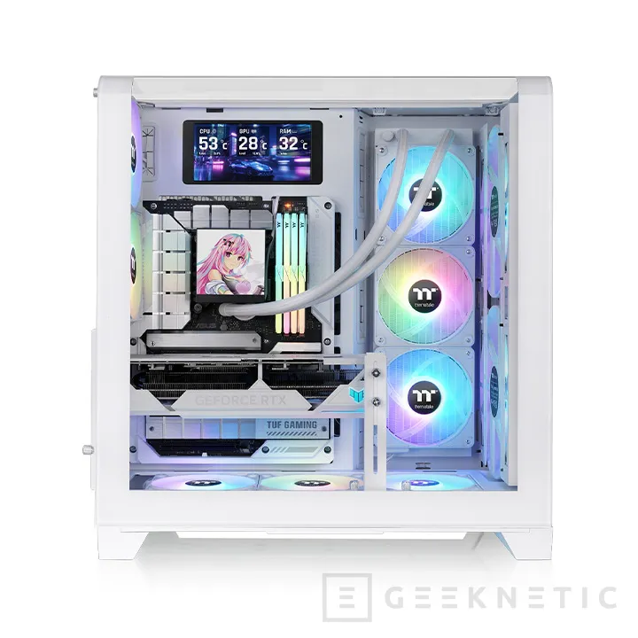 Geeknetic Le nouveau thermaltake View 390 Air offre un format panoramique différent en 4 couleurs frappantes 3