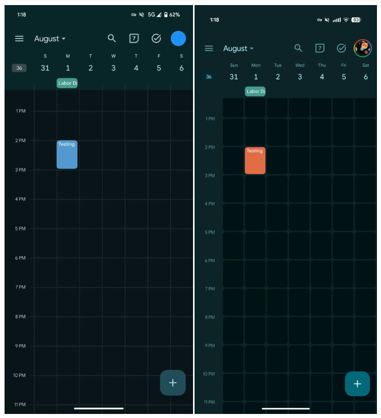 Calendrier Google