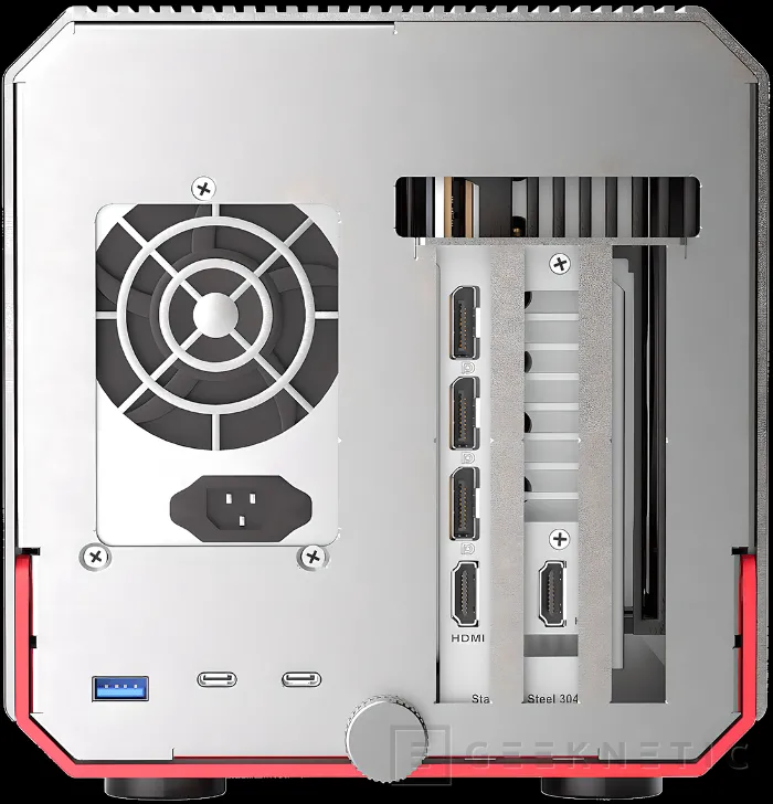 Geeknetic Vastmor a présenté une boîte GPU externe avec USB-4 à 40 Gbit / Gbps 4