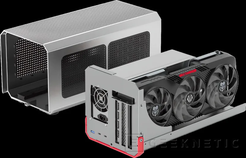 Geeknetic Vastmor a présenté une boîte GPU externe avec USB-4 à 40 Gbit / Gbit / s