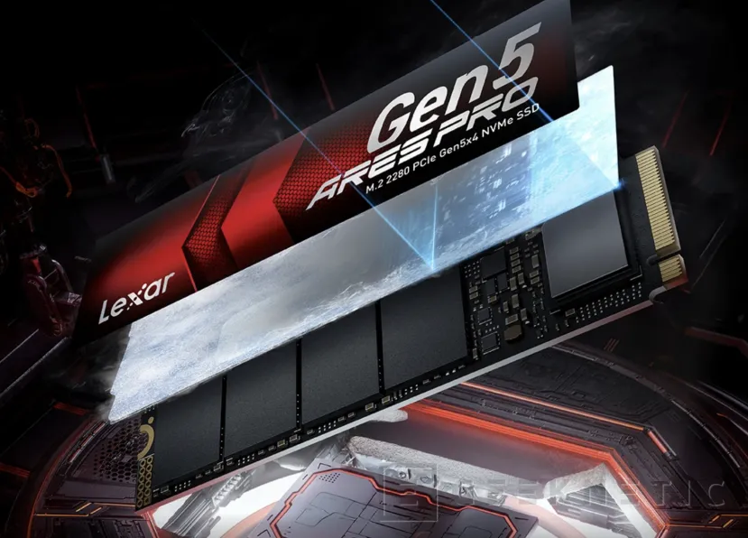 Geeknetic New SSD de Lexar sous sa série ARES PRO avec 14 000 Mo / Sy 3 000 TBW avec des capacités allant jusqu'à 4 To 3