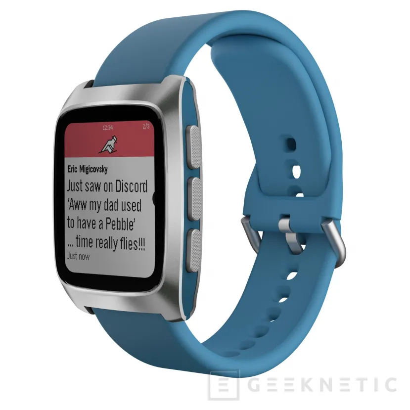 Geeknetic Pebble Time 2 récupère son nom historique avec une conception renouvelée, l'acier inoxydable et l'autonomie d'un mois 2