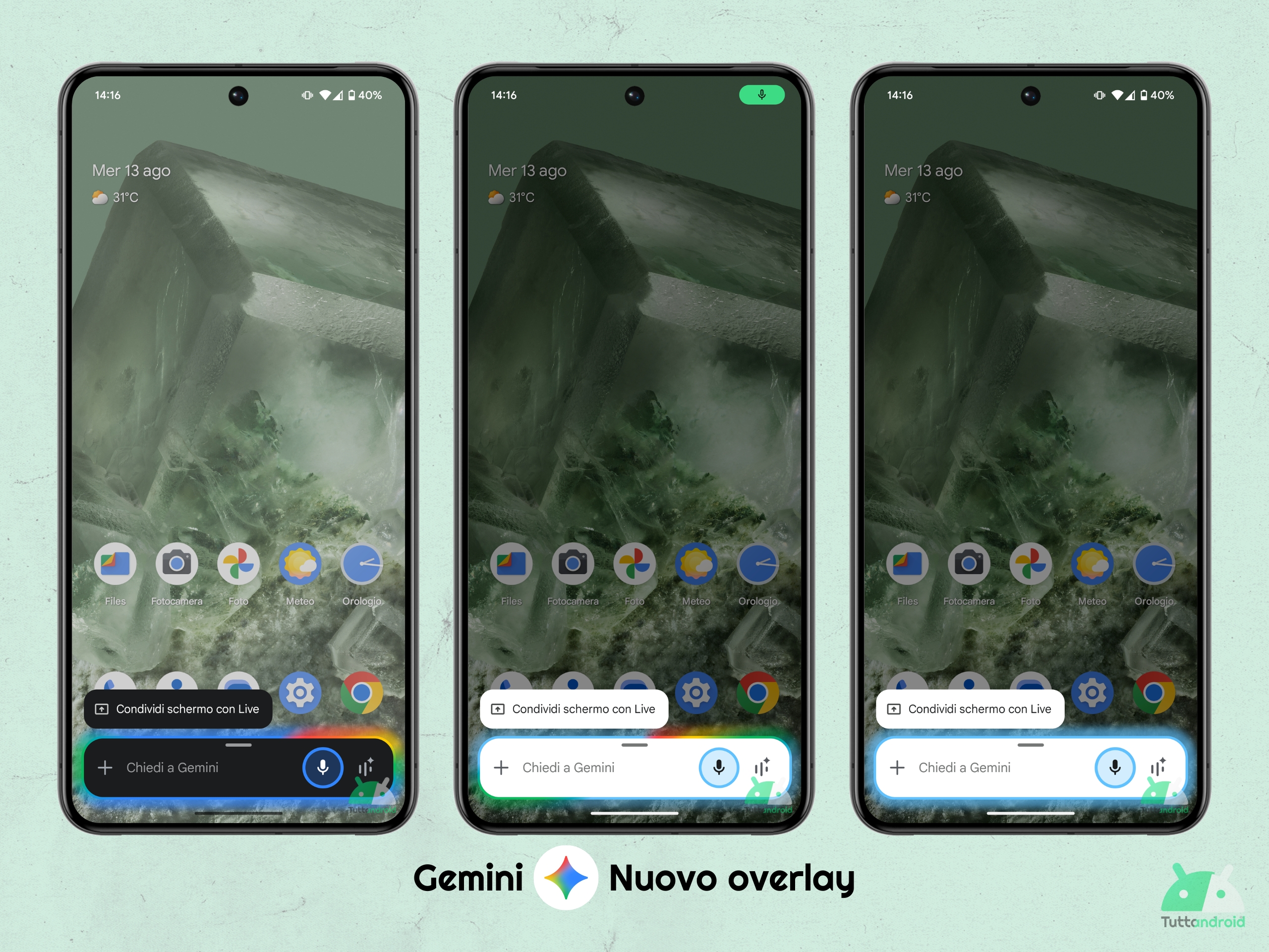 Google App - Gemini - Nouvelle superposition (août 2025)