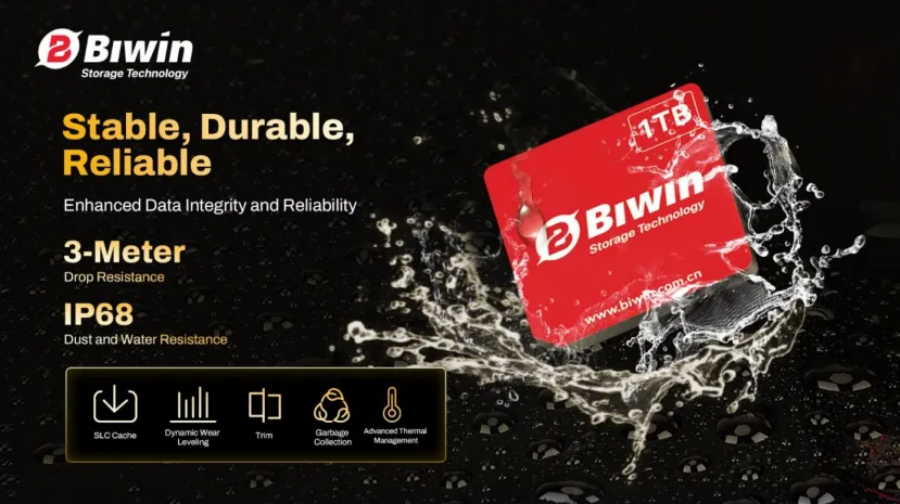 Geeknetic Biwin présente les mini unités SSD, 3 fois plus petites qu'un SSD et 3 fois plus rapide que le MicroSD Express 3