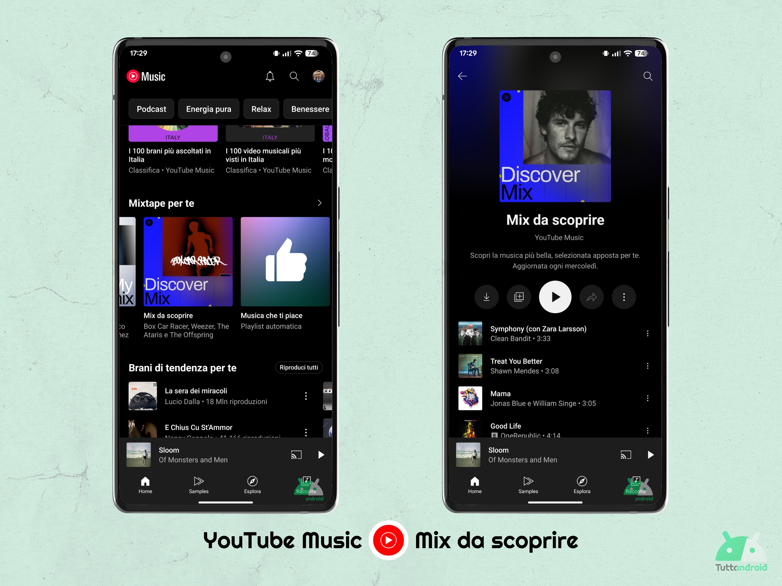 Musique YouTube - Mélangez la playlist à découvrir