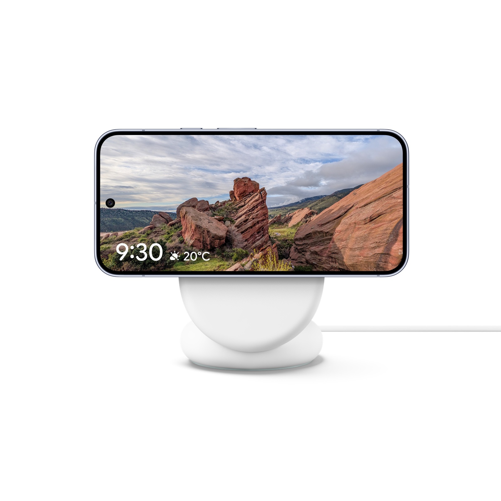 Google Pixel 10 Pro XL - Salvassermo sur le chargeur PixelsNap avec support