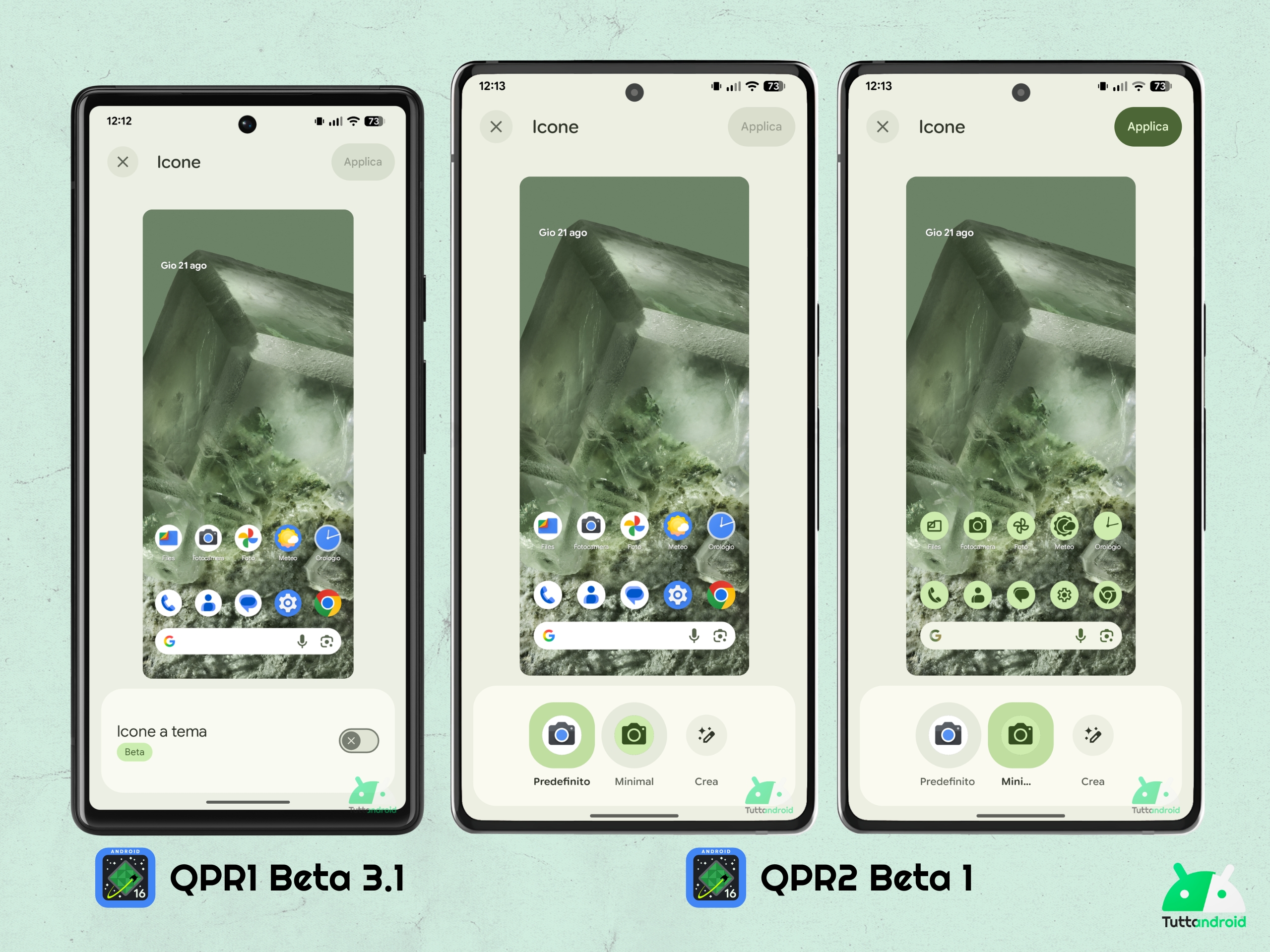 Android 16 QPR2 - Bêta 1 - Fond d'écran et style - Icônes thématiques minimales