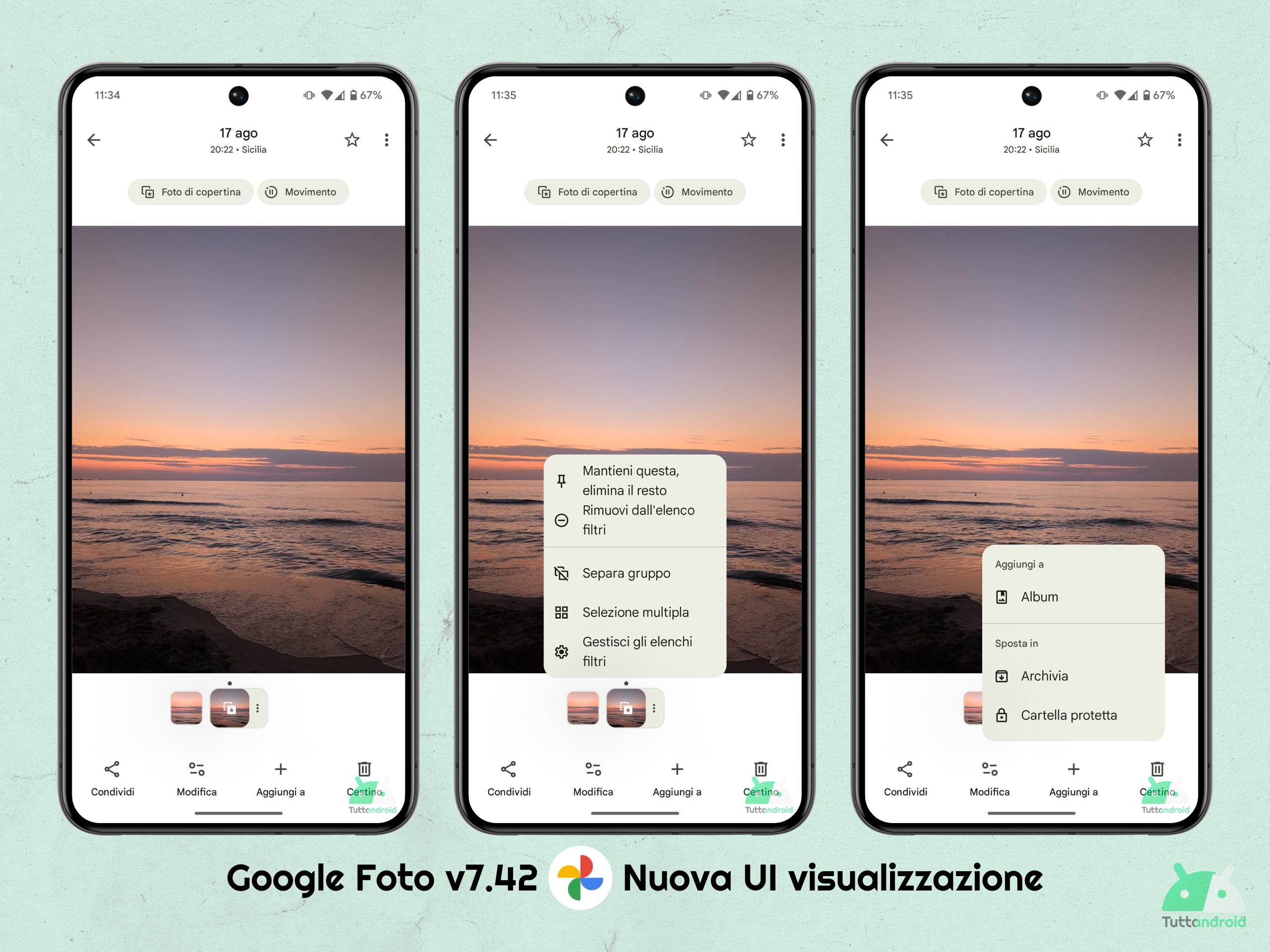 Google Photo V7.42 - Nouvelles images de vue de l'interface utilisateur sur Android