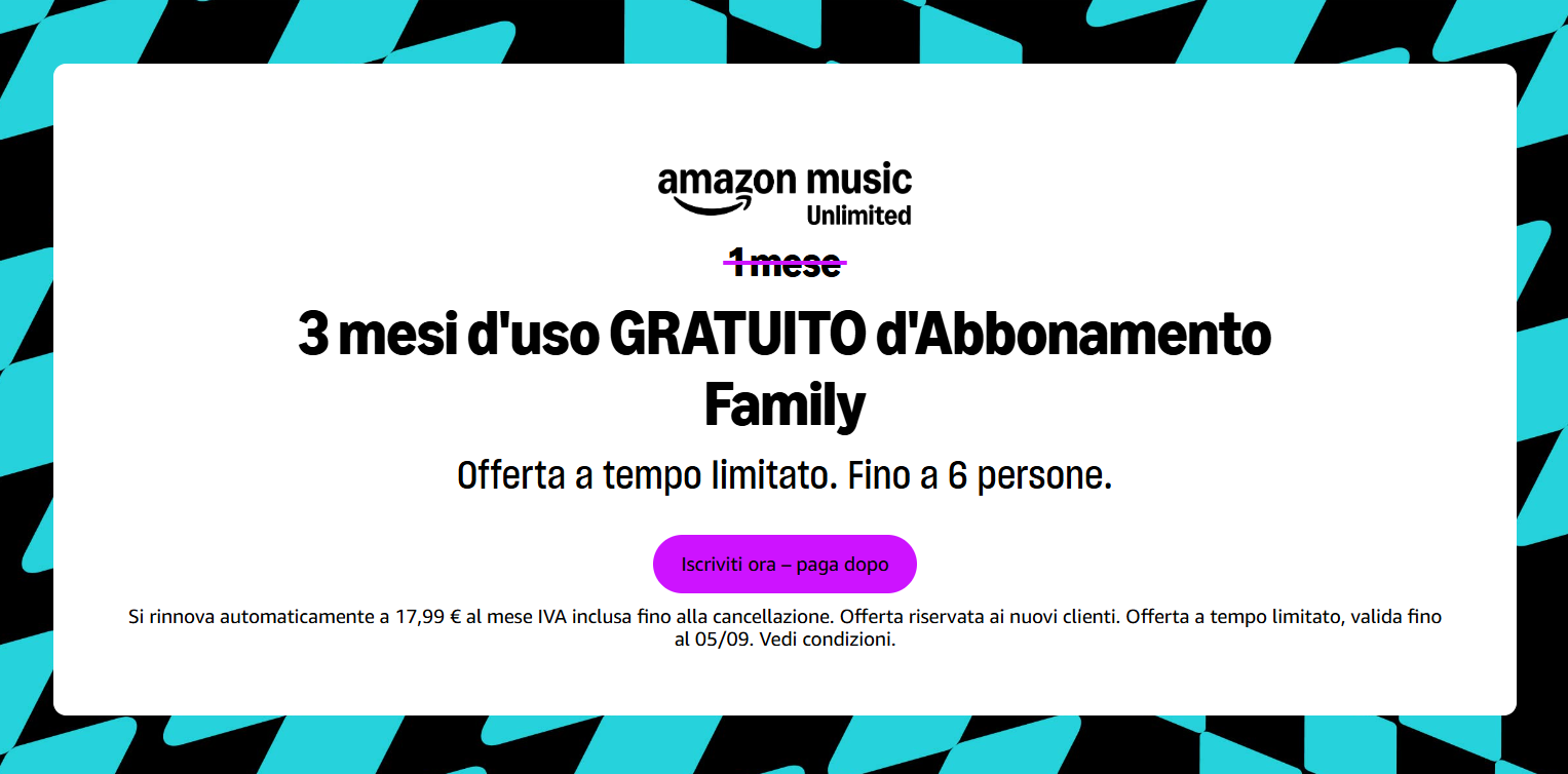Amazon Music Unlimited Family Promotion