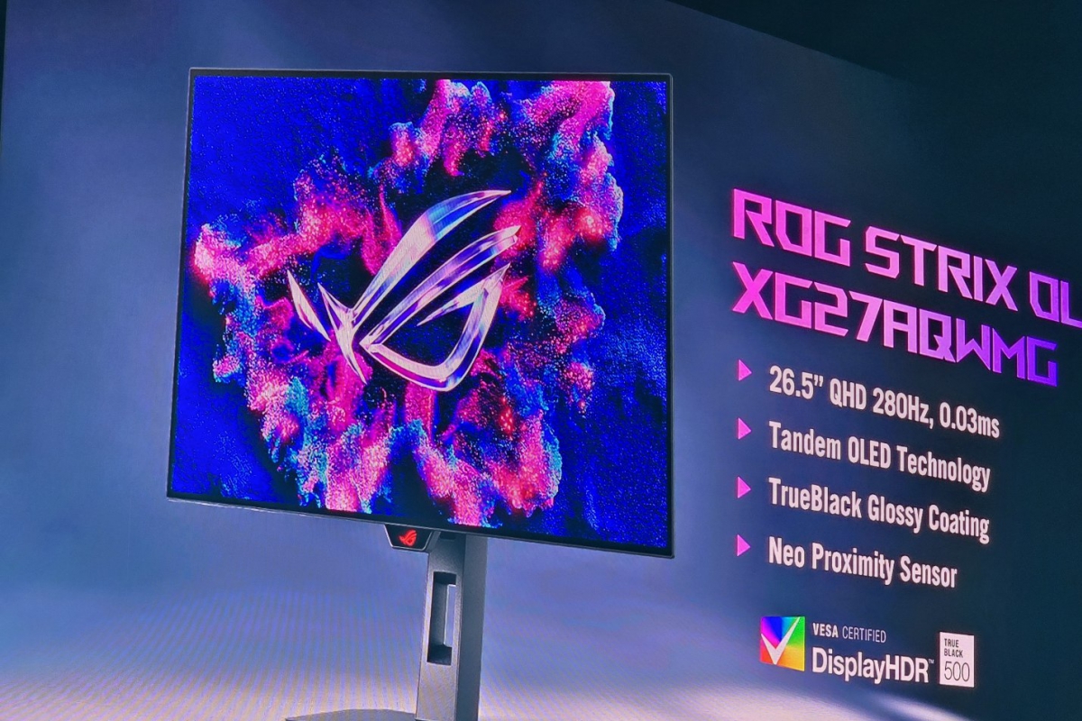 Asus va à la technologie tandem oled avec les nouveaux moniteurs ROG Swift, jusqu'à 15% de luminosité en plus et 60% de vie plus utile