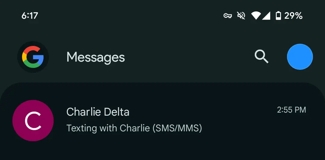 Messages Google