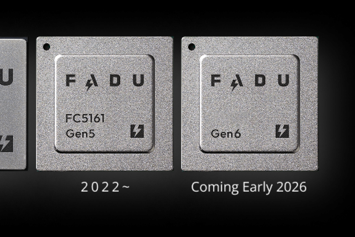 Jusqu'à 28,5 Go / s et support pour 512 To dans le contrôleur pour SSD PCIe 6.0 Fadu Sierra FC6161