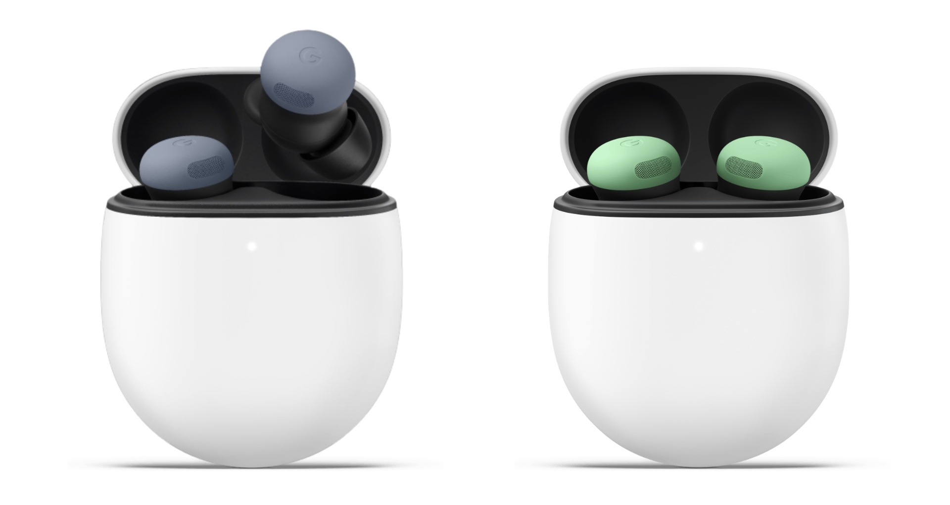 Google Pixel Buds Pro 2 Moonstone vs Green Match