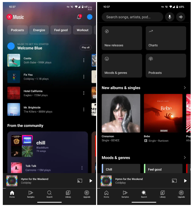 Musique youtube