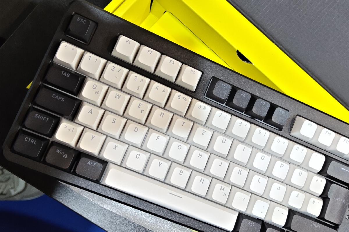 Le clavier Rockfall 3 TKL a une taille compacte, une durée allant jusqu'à 160 heures et un éclairage RVB par touche