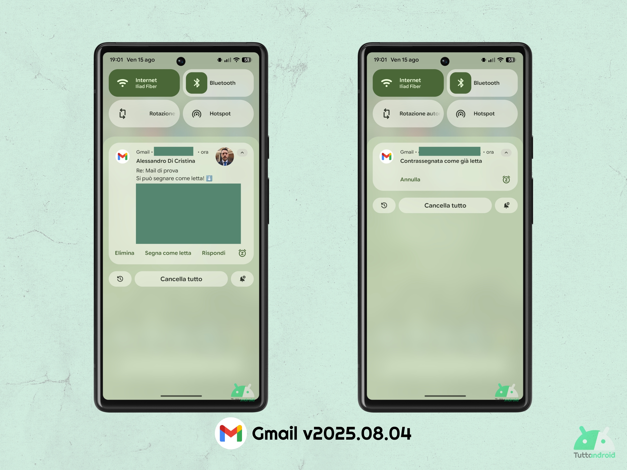 Gmail V2025.08.04 - scores comment lire dans les notifications